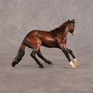 Red Pyramid OOAK Chip Cutting Horse by Enrique Duarte WC26