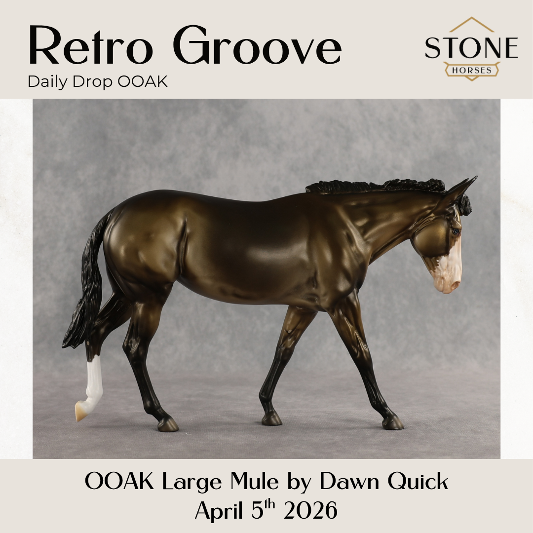Retro Groove OOAK Large Mule by Dawn Quick DDOOAKs26