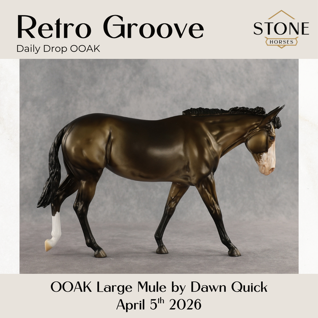 Retro Groove OOAK Large Mule by Dawn Quick DDOOAKs26