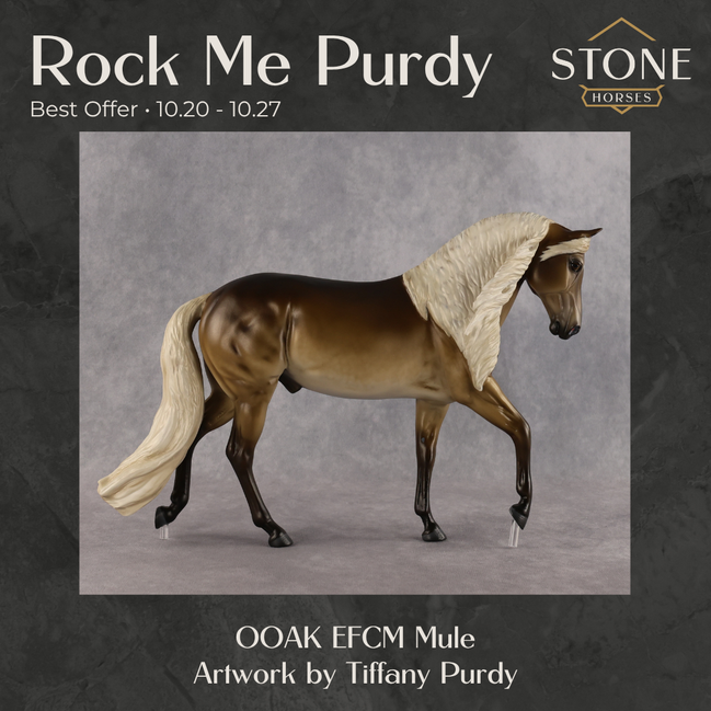 Rock Me Purdy OOAK EFCM Large Mule by Tiffany Purdy Best Offer 10.20.2026