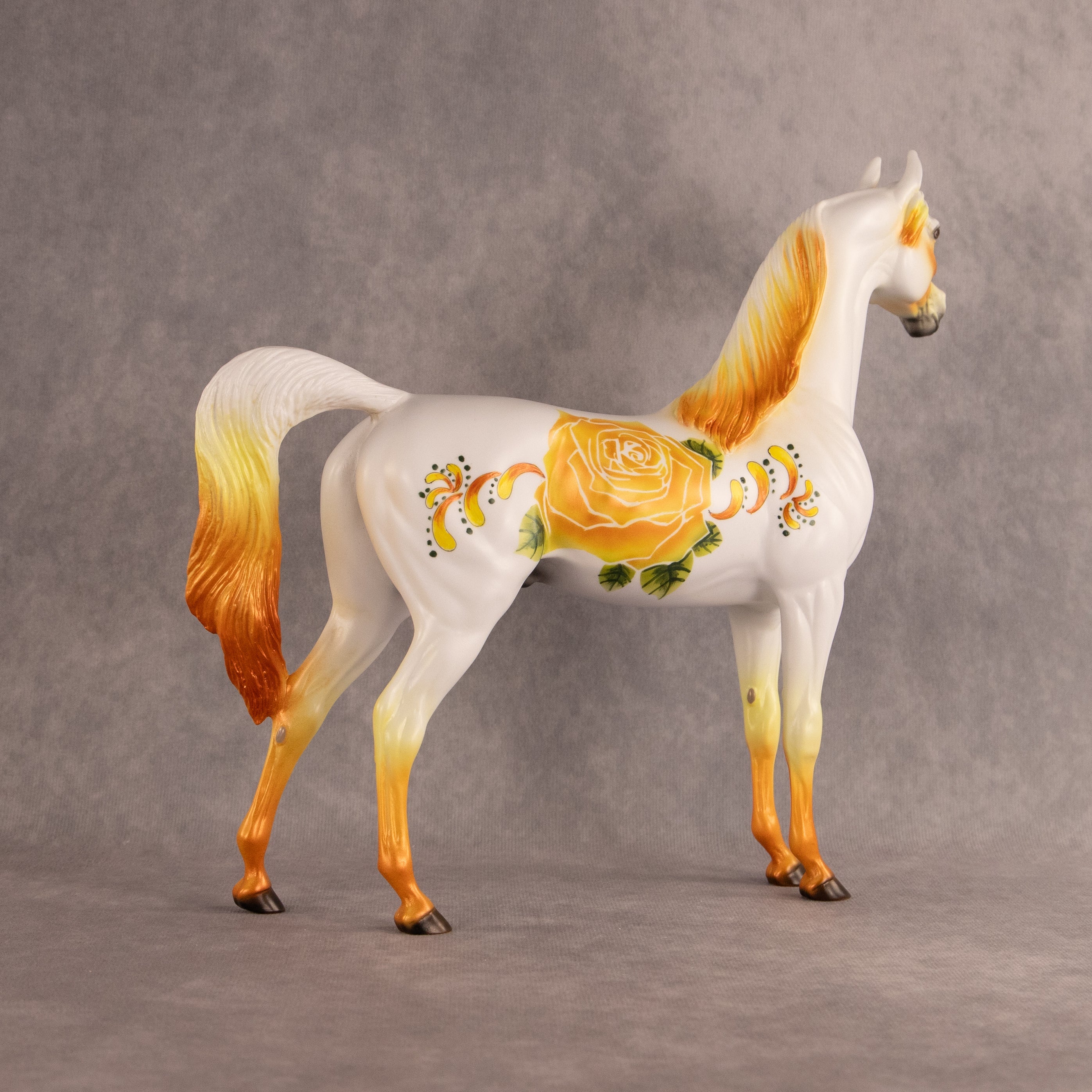 Rose Fire Flock OOAK Arabian Stallion by Dawn Quick EQ26