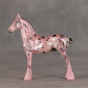 Rosy Tint OOAK Chip Standing Drafter by Julie Keim VV26