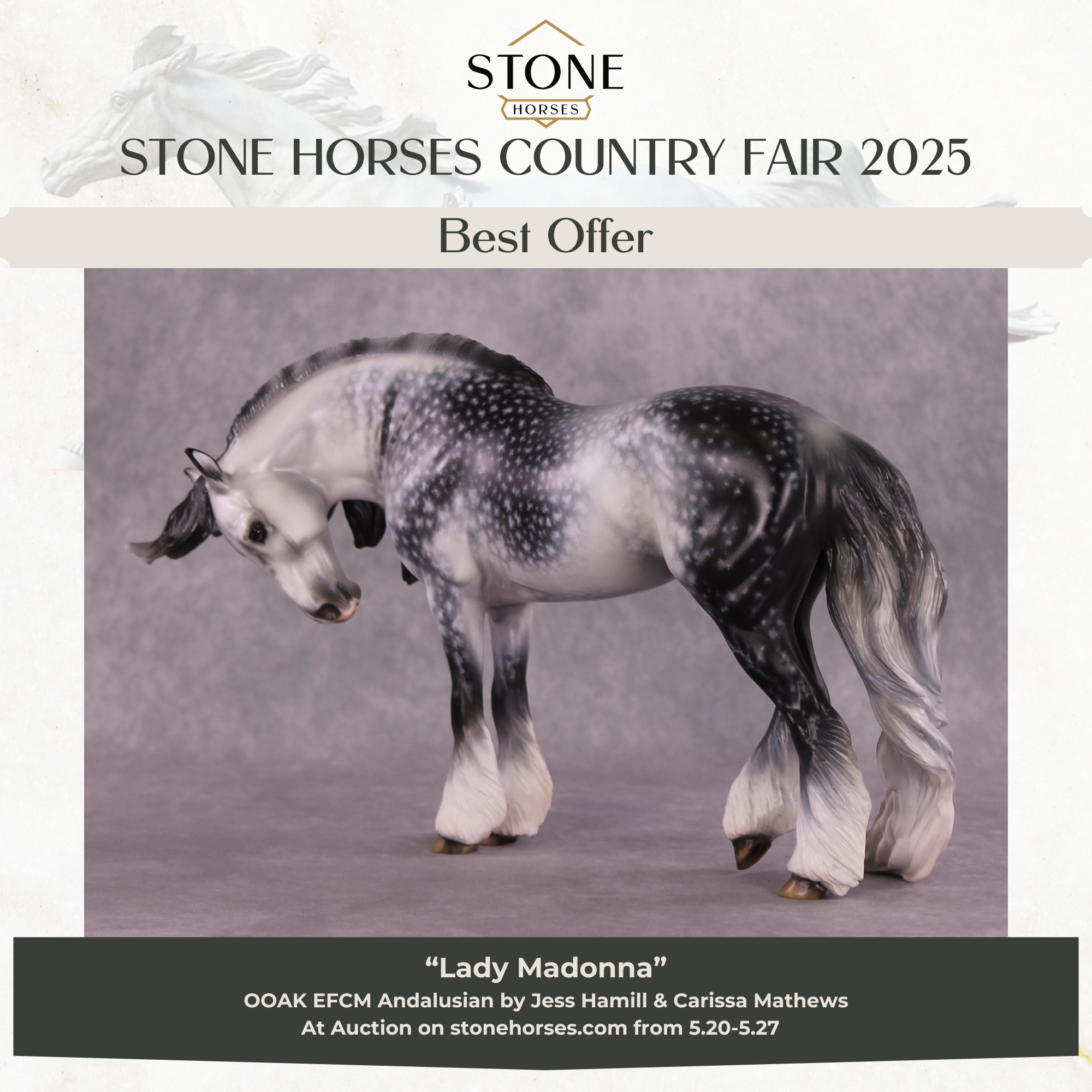 "Lady Madonna" OOAK EFCM Andalusian By Jess Hamill SHCF25 Best Offer 5/27/25