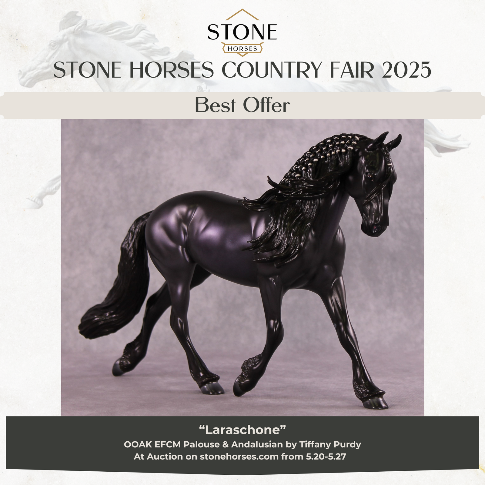 "Laraschone" OOAK EFCM Andalusian/Palouse By Tiffany Purdy SHCF25 Best Offer 5/27/25