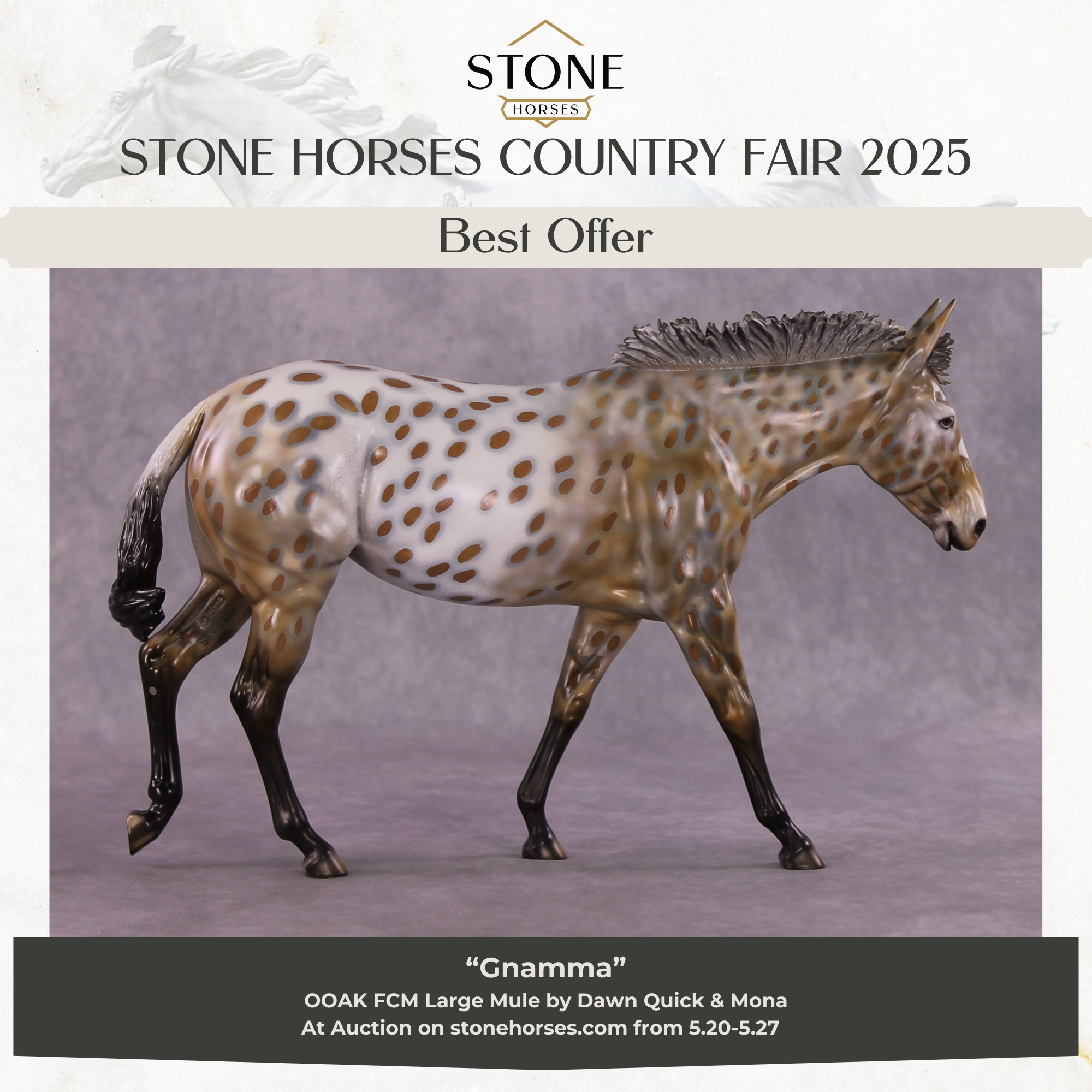 "Gnamma" OOAK FCM Mule By Dawn Quick SHCF25 Best Offer 5/27/25