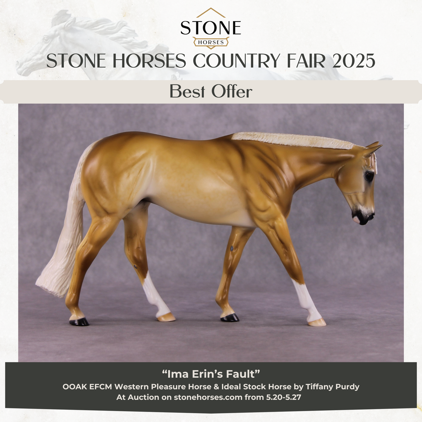 "Ima Erins Fault" OOAK EFCM Western Pleasure By Tiffany Purdy Best Offer 5/27/25