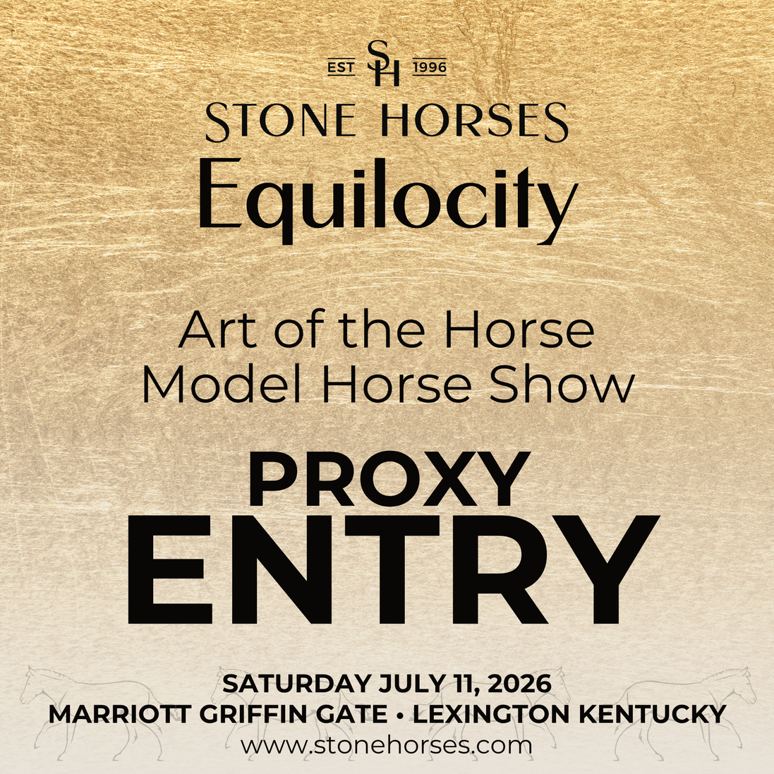 Equilocity Art of the Horse Model Horse Show PROXY Saturday July 11 2026 EQ26