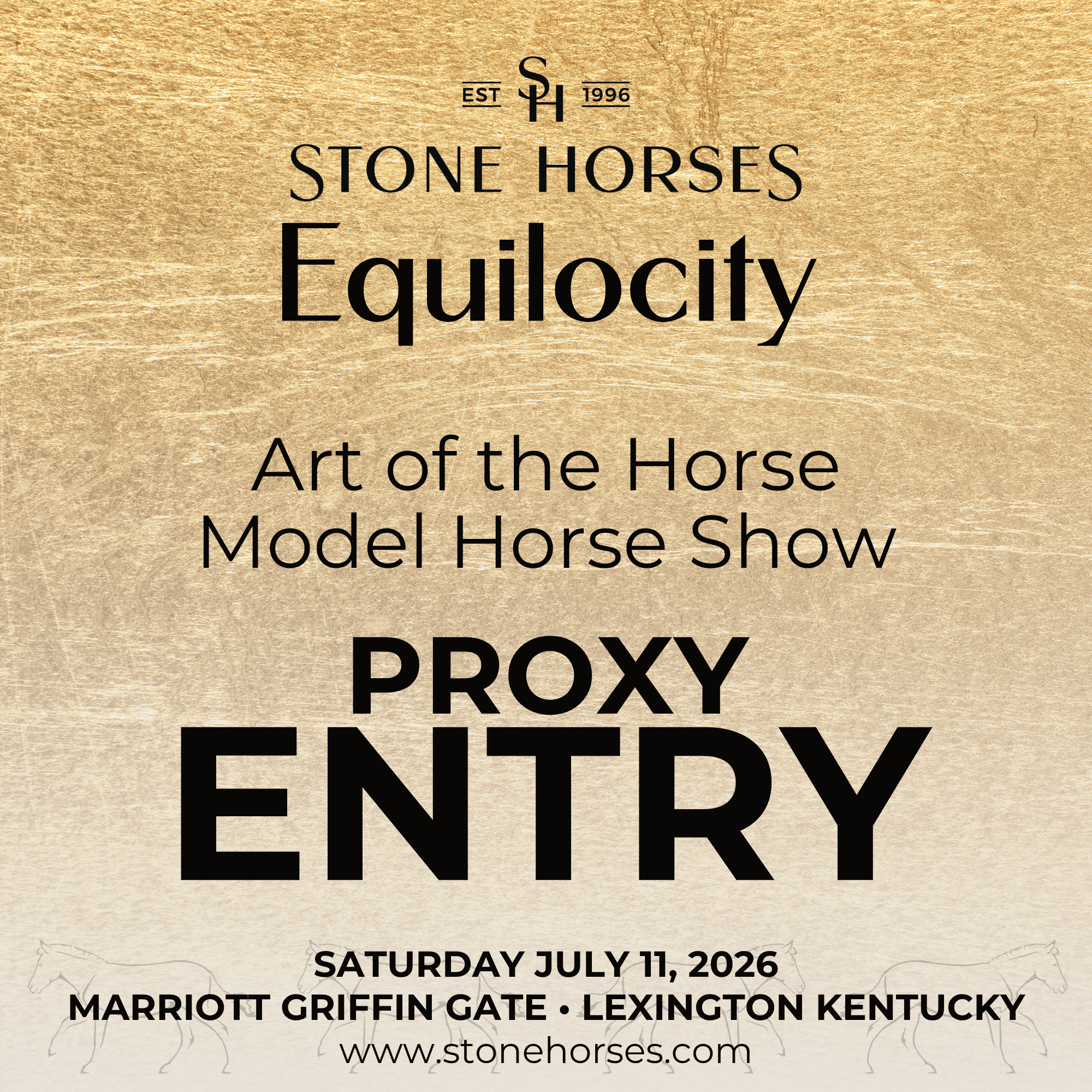 Equilocity Art of the Horse Model Horse Show PROXY Saturday July 11 2026 EQ26