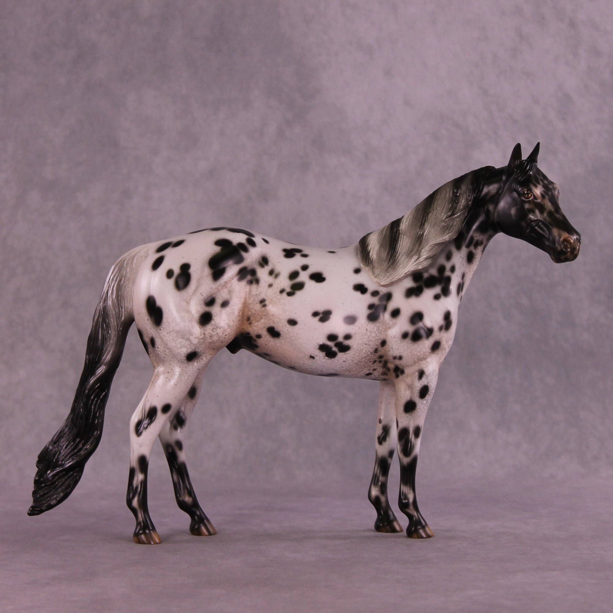Salt and Pepper OOAK Ideal Stock Horse by Jess Hamill MM25 Group C