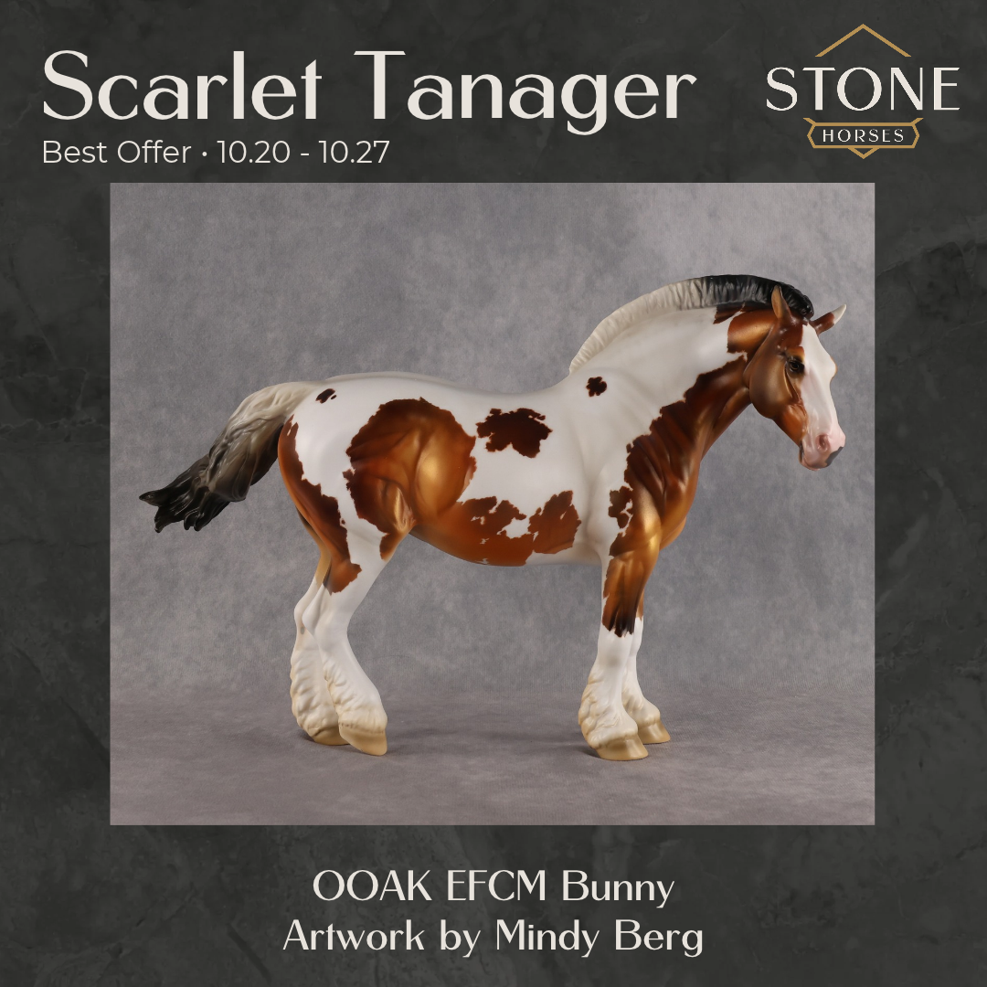 Scarlet Tanager OOAK EFCM Bunny by Mindy Berg Best Offer 10.20.2026