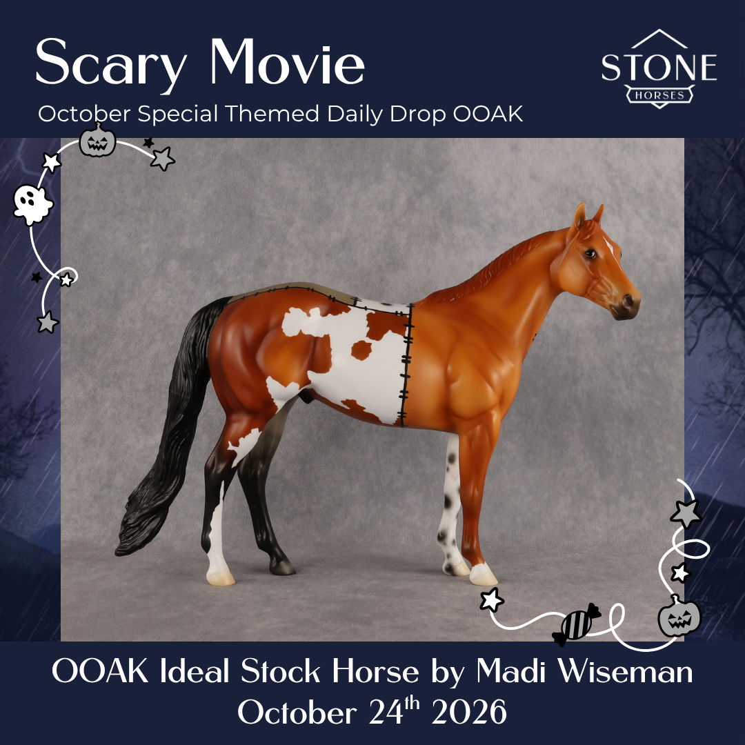 Scary Movie OOAK Ideal Stock Horse by Madi Wiseman DDOOAKs26