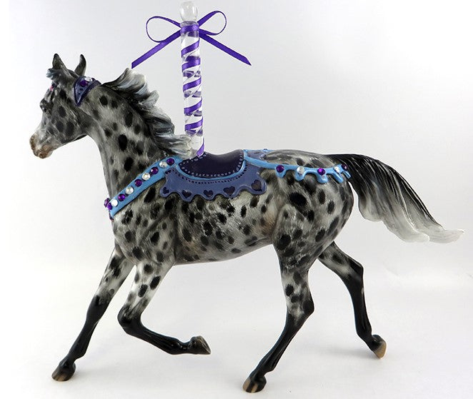 Jasmine aka Fantasia-OOAK APPALOOSA CAROUSEL YEARLING MODEL HORSE BY JULIE KEIM 10/12/16