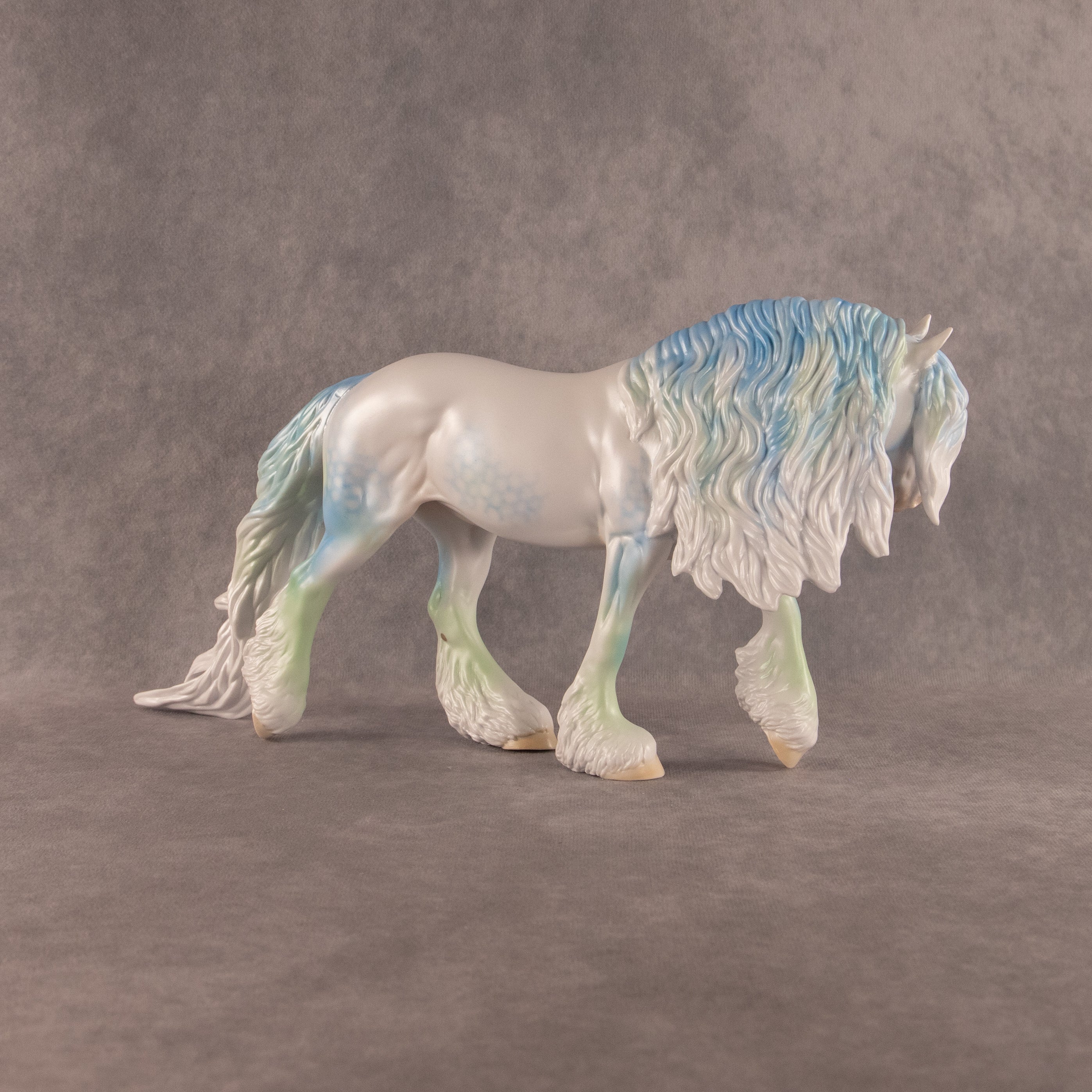 Seaglass OOAK FCM Irish Cob by Ellen Robbins EQ26