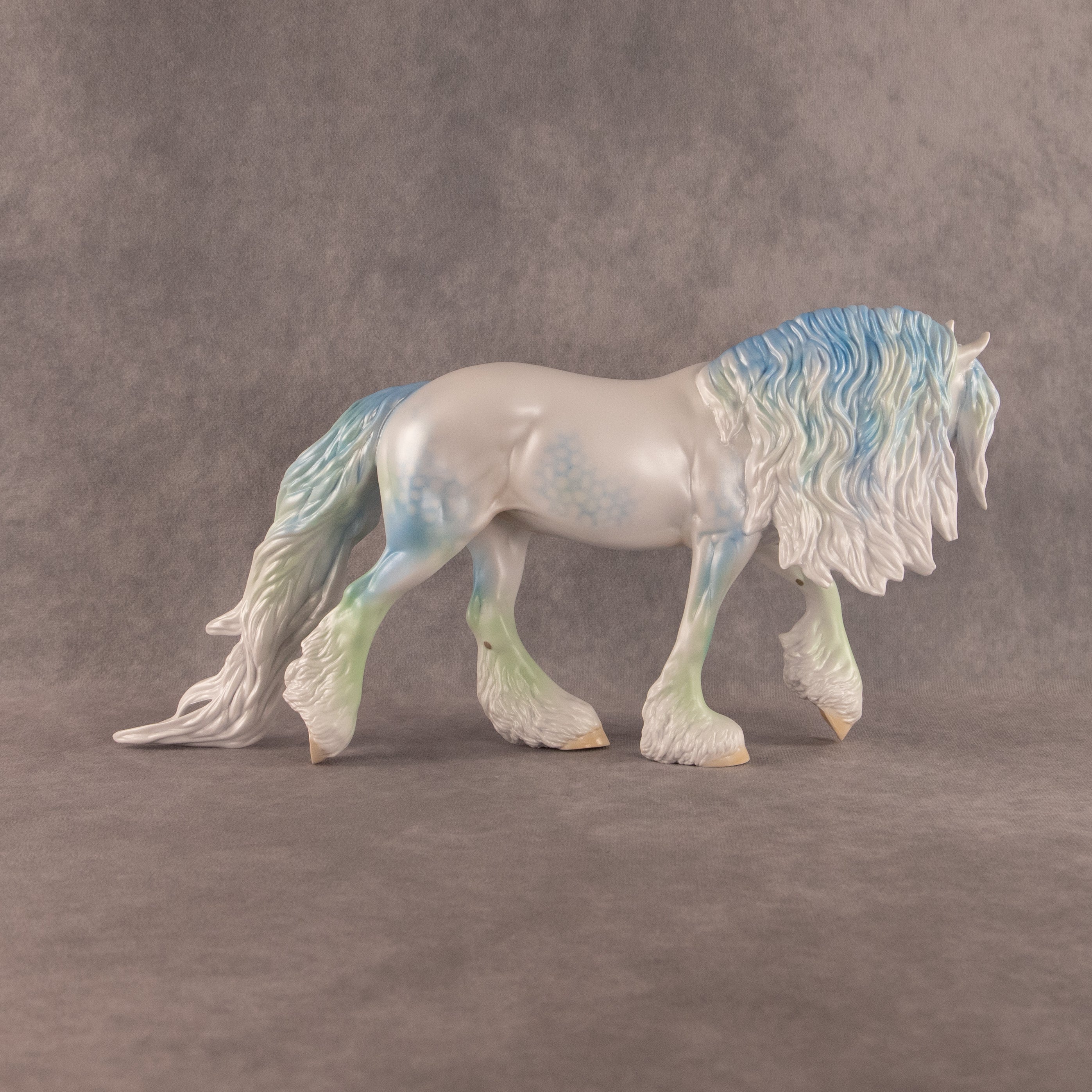 Seaglass OOAK FCM Irish Cob by Ellen Robbins EQ26