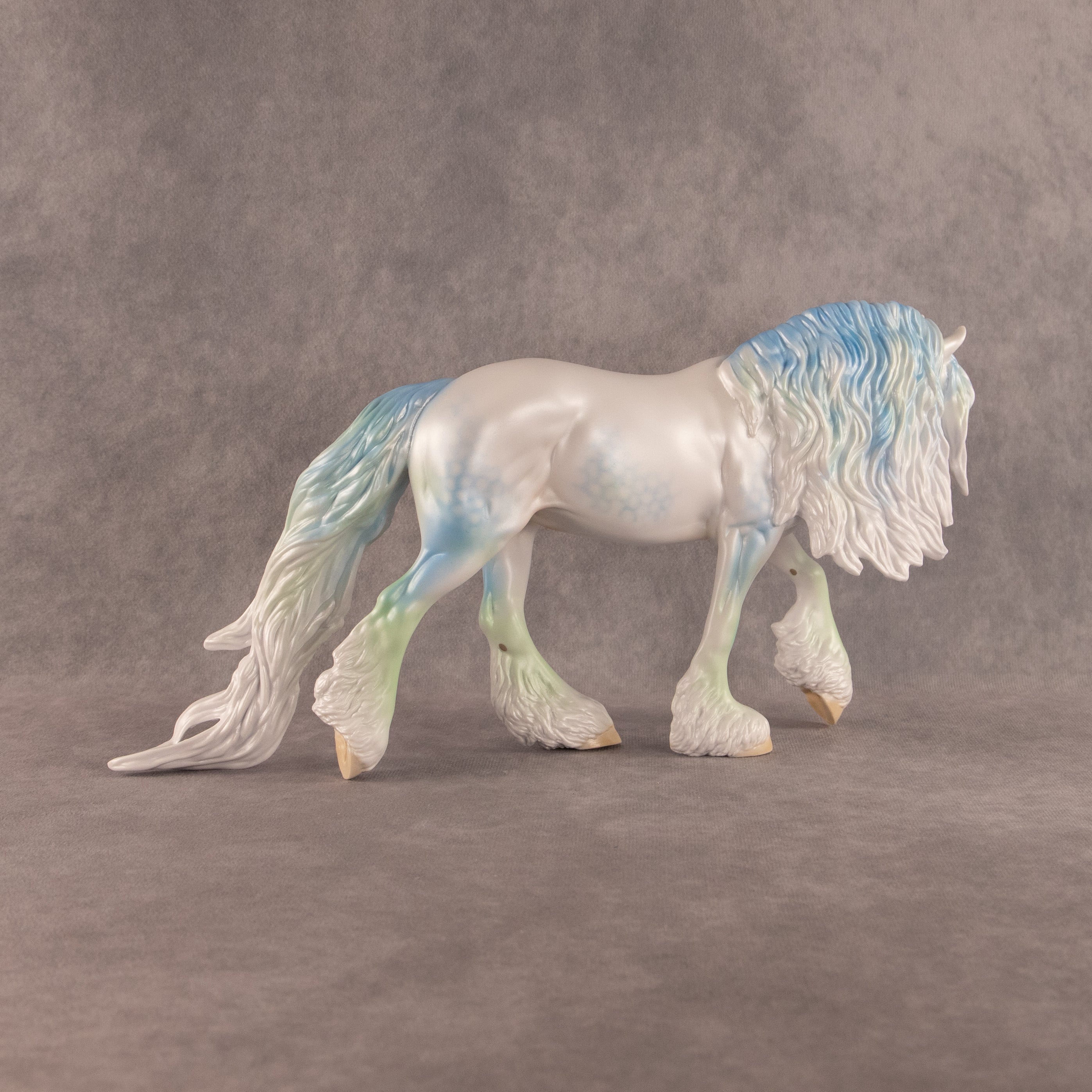 Seaglass OOAK FCM Irish Cob by Ellen Robbins EQ26