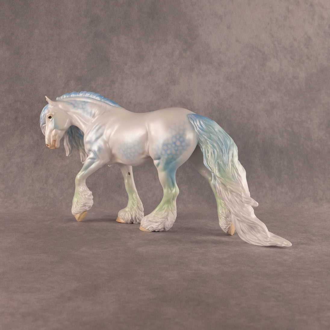 Seaglass OOAK FCM Irish Cob by Ellen Robbins EQ26