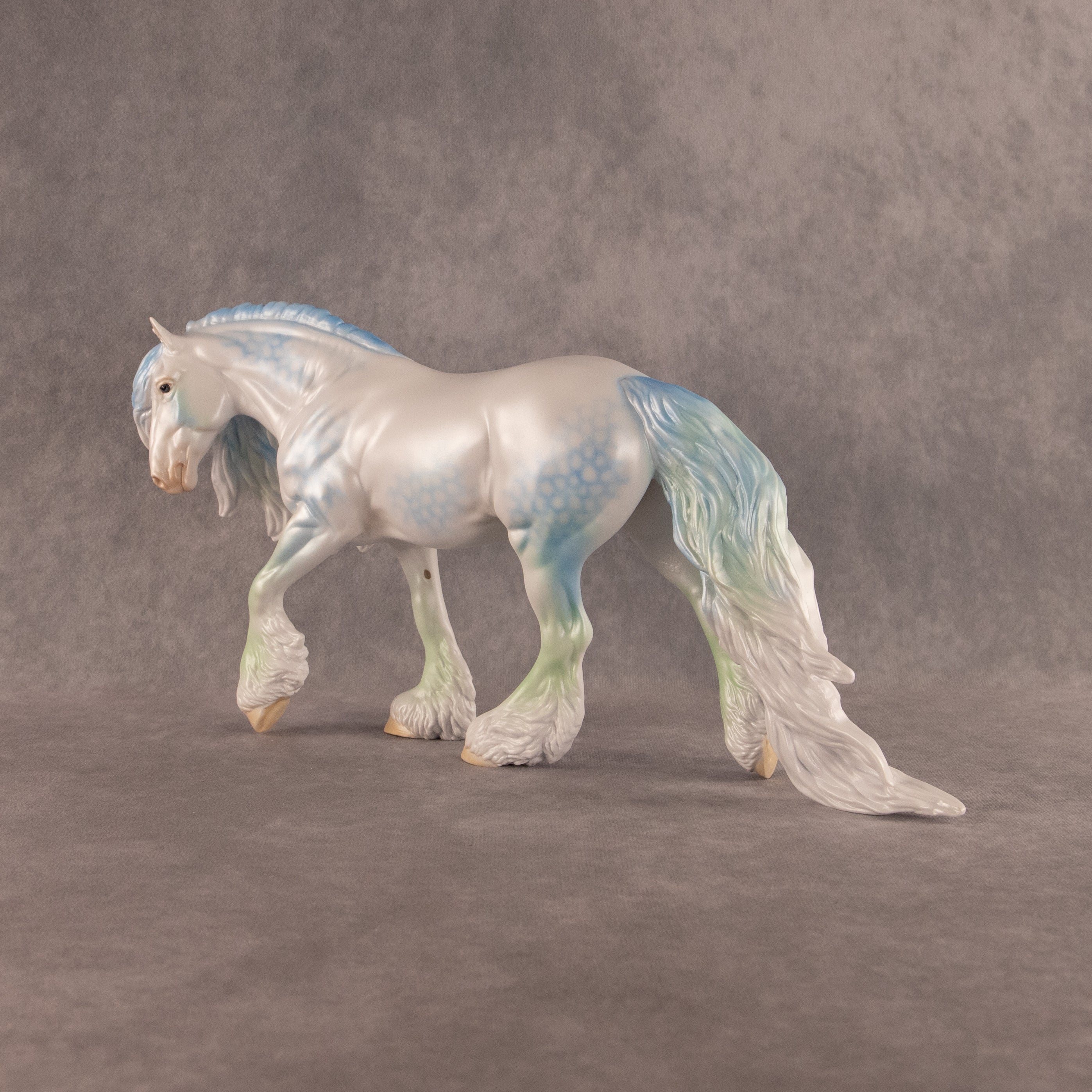 Seaglass OOAK FCM Irish Cob by Ellen Robbins EQ26