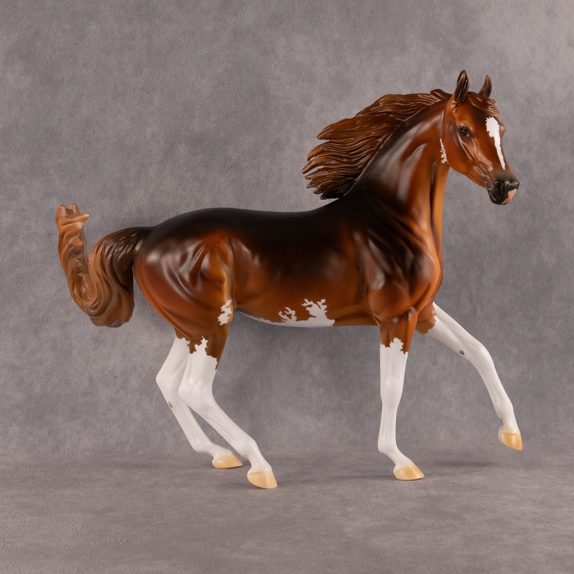 Sidewalk Flock Art OOAK Arabian Mare by Kristian Beverly EQ26