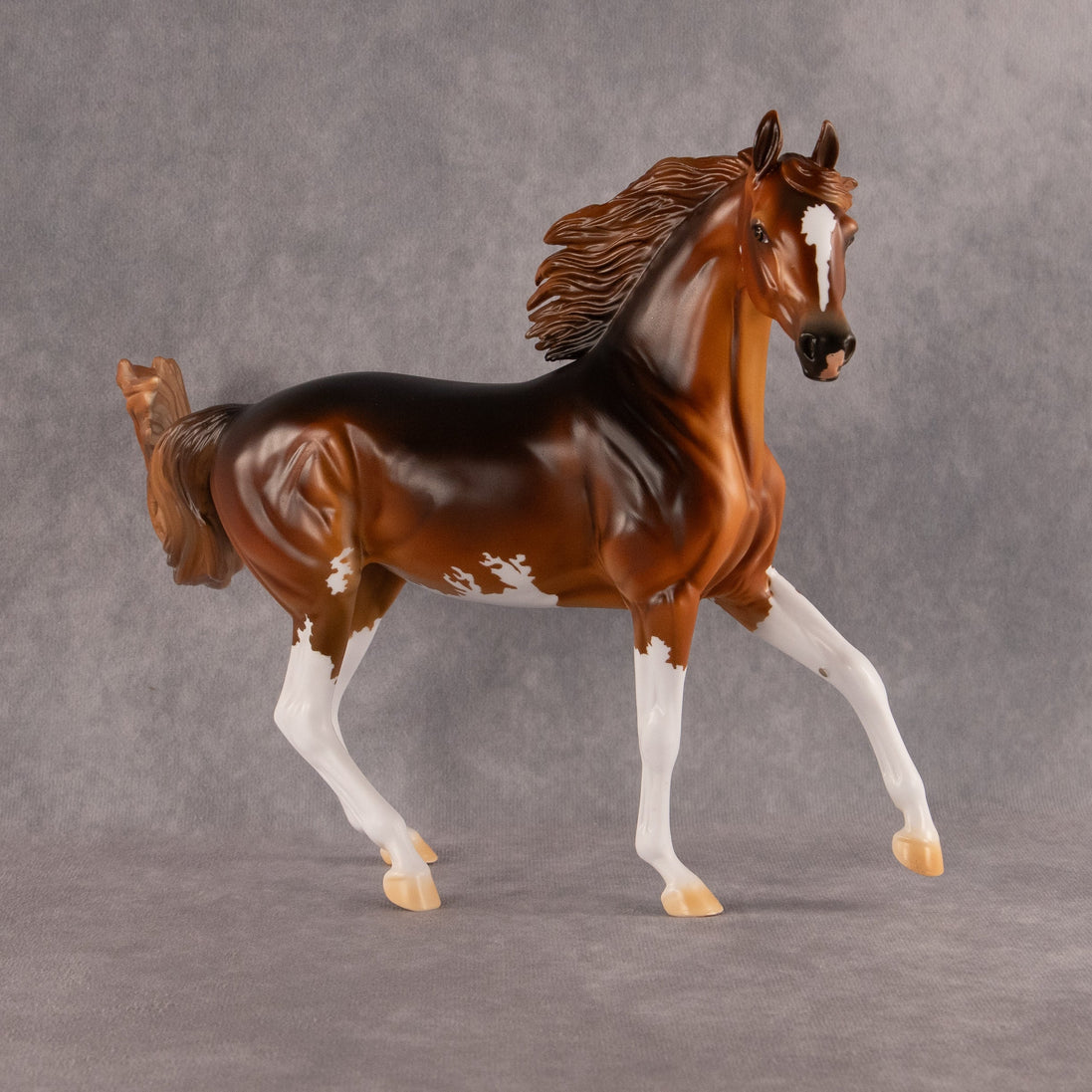 Sidewalk Flock Art OOAK Arabian Mare by Kristian Beverly EQ26