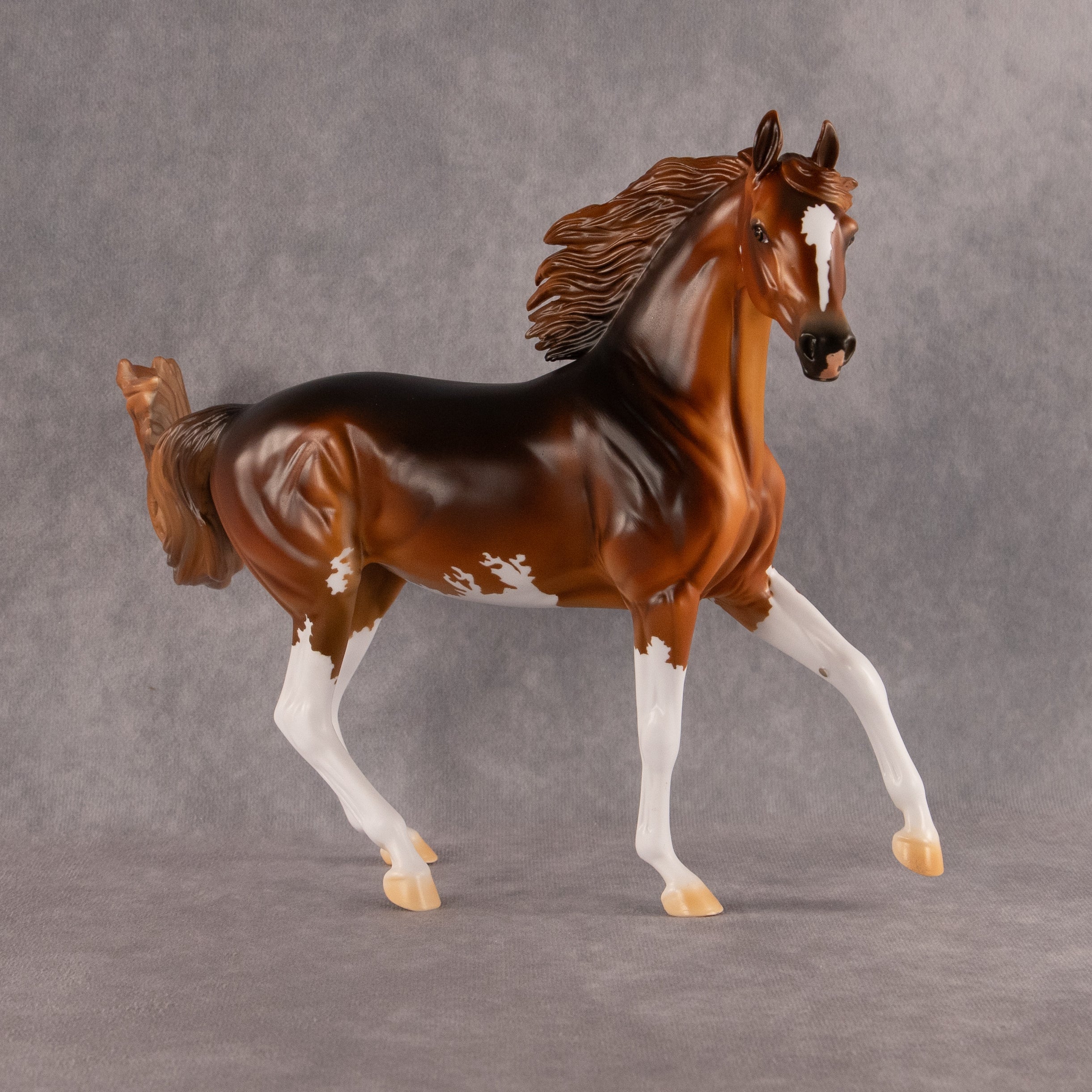 Sidewalk Flock Art OOAK Arabian Mare by Kristian Beverly EQ26