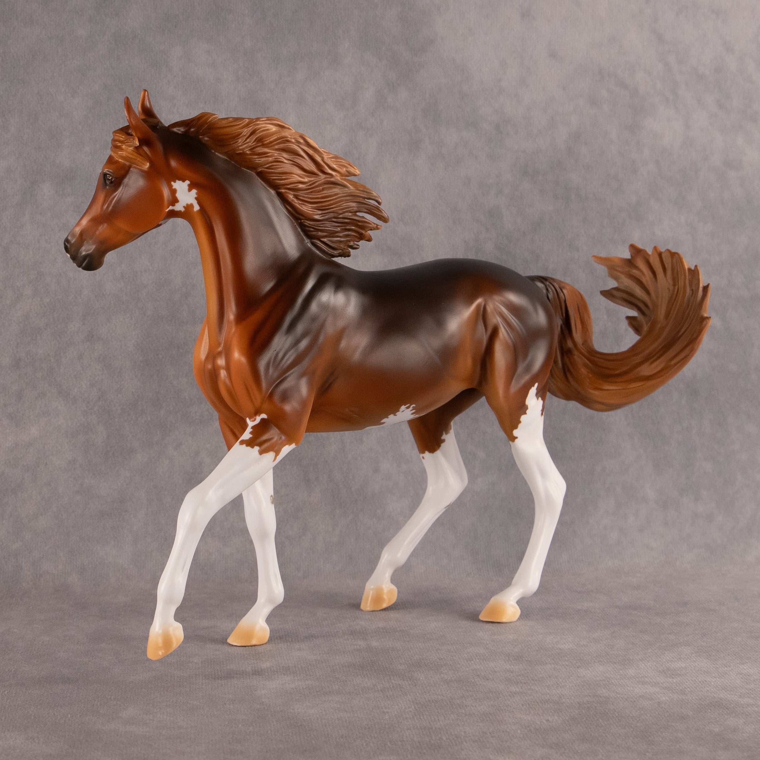 Sidewalk Flock Art OOAK Arabian Mare by Kristian Beverly EQ26