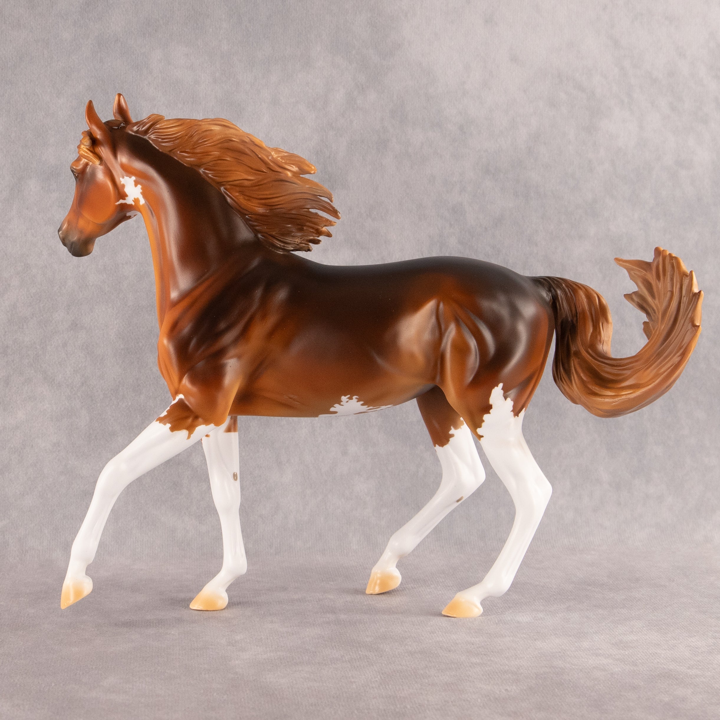 Sidewalk Flock Art OOAK Arabian Mare by Kristian Beverly EQ26