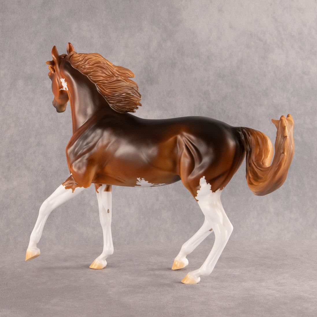 Sidewalk Flock Art OOAK Arabian Mare by Kristian Beverly EQ26