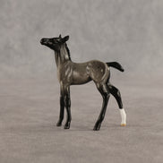 Sterling & Silver OOAK Chip FCM Stock Horse & Chip Foal by Anna Rieck SCD26