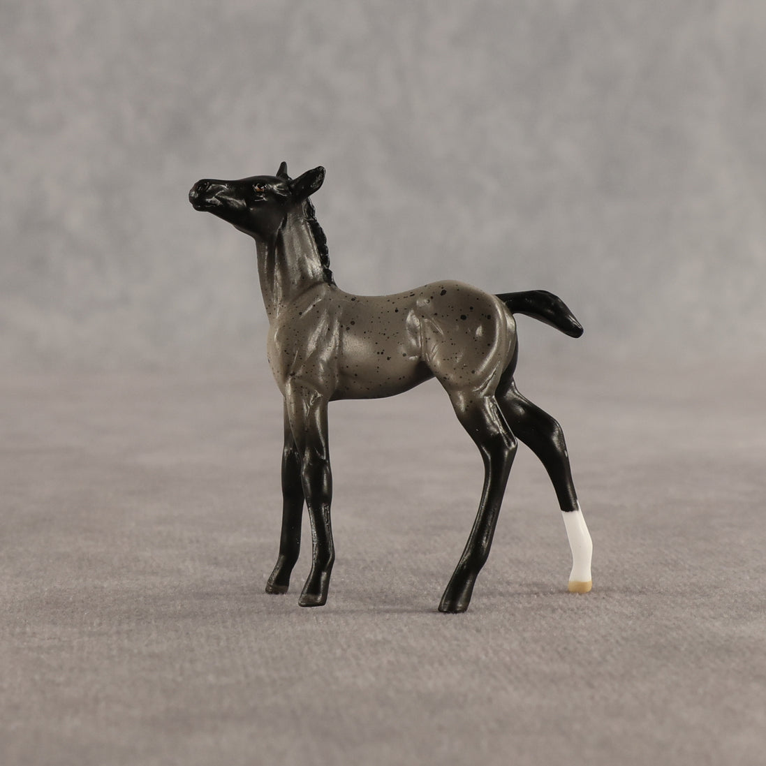 Sterling & Silver OOAK Chip FCM Stock Horse & Chip Foal by Anna Rieck SCD26