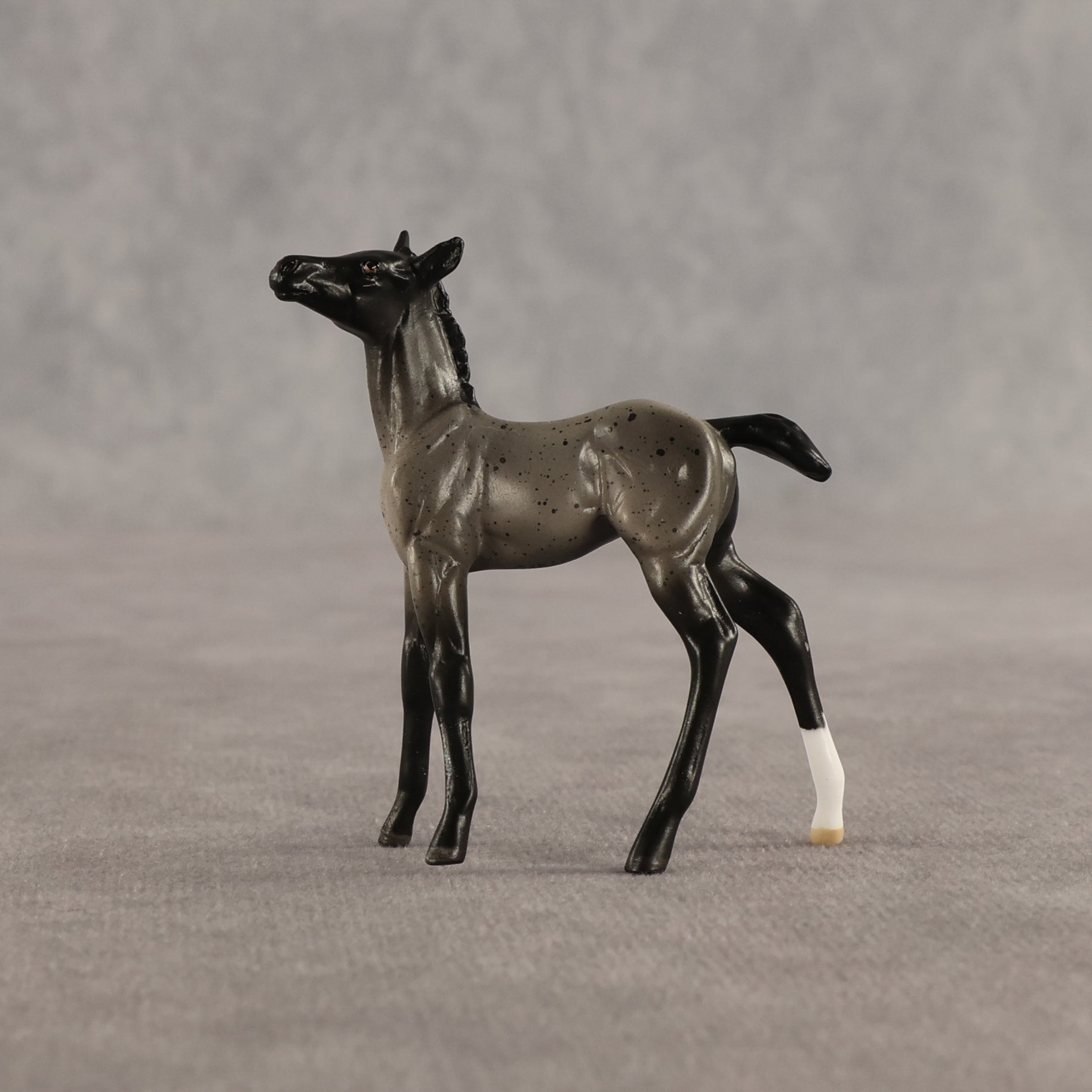Sterling & Silver OOAK Chip FCM Stock Horse & Chip Foal by Anna Rieck SCD26