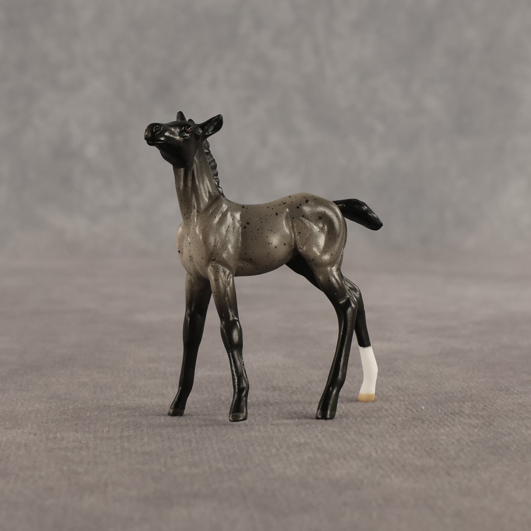 Sterling & Silver OOAK Chip FCM Stock Horse & Chip Foal by Anna Rieck SCD26
