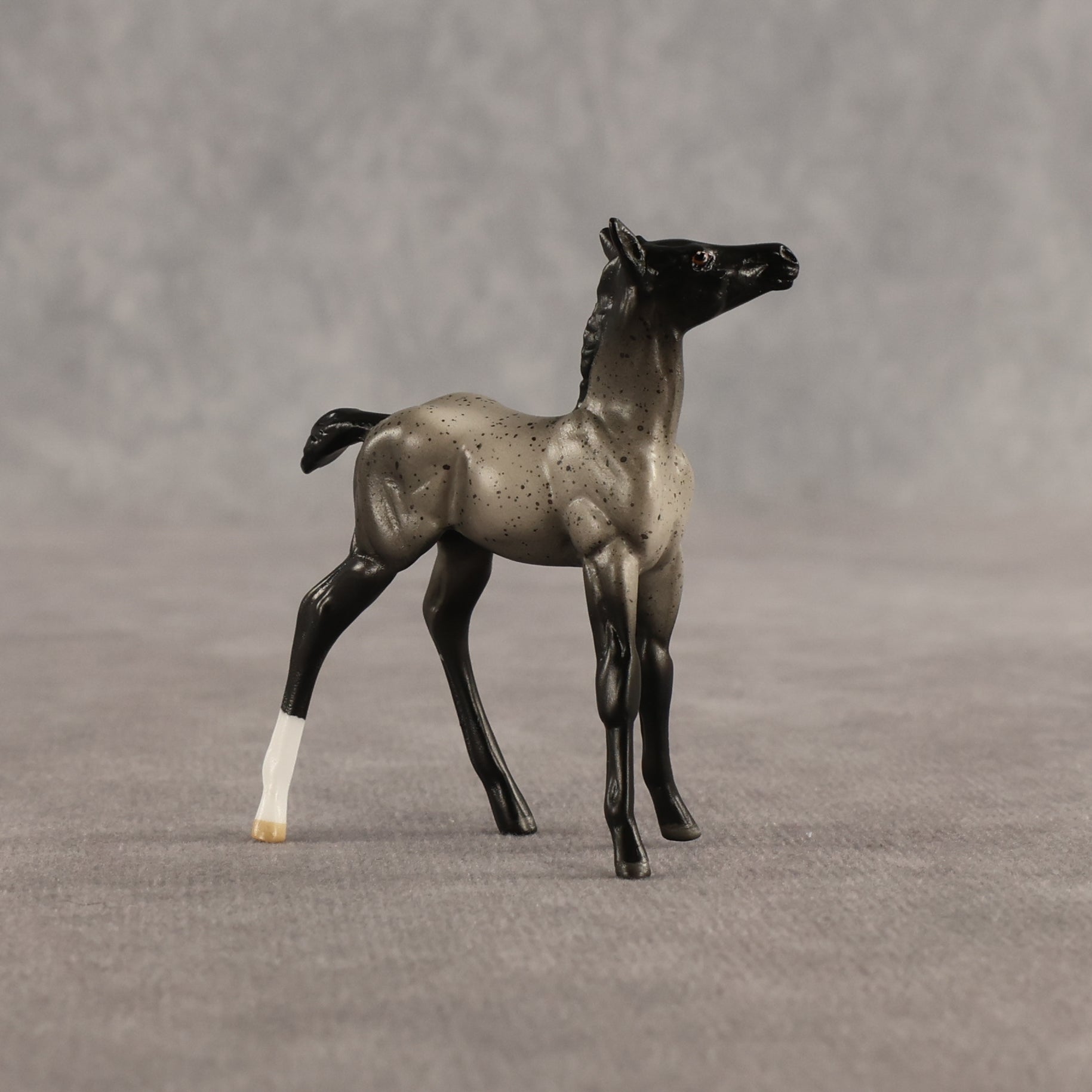 Sterling & Silver OOAK Chip FCM Stock Horse & Chip Foal by Anna Rieck SCD26