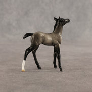 Sterling & Silver OOAK Chip FCM Stock Horse & Chip Foal by Anna Rieck SCD26
