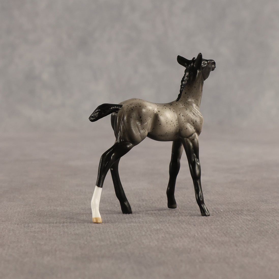 Sterling & Silver OOAK Chip FCM Stock Horse & Chip Foal by Anna Rieck SCD26
