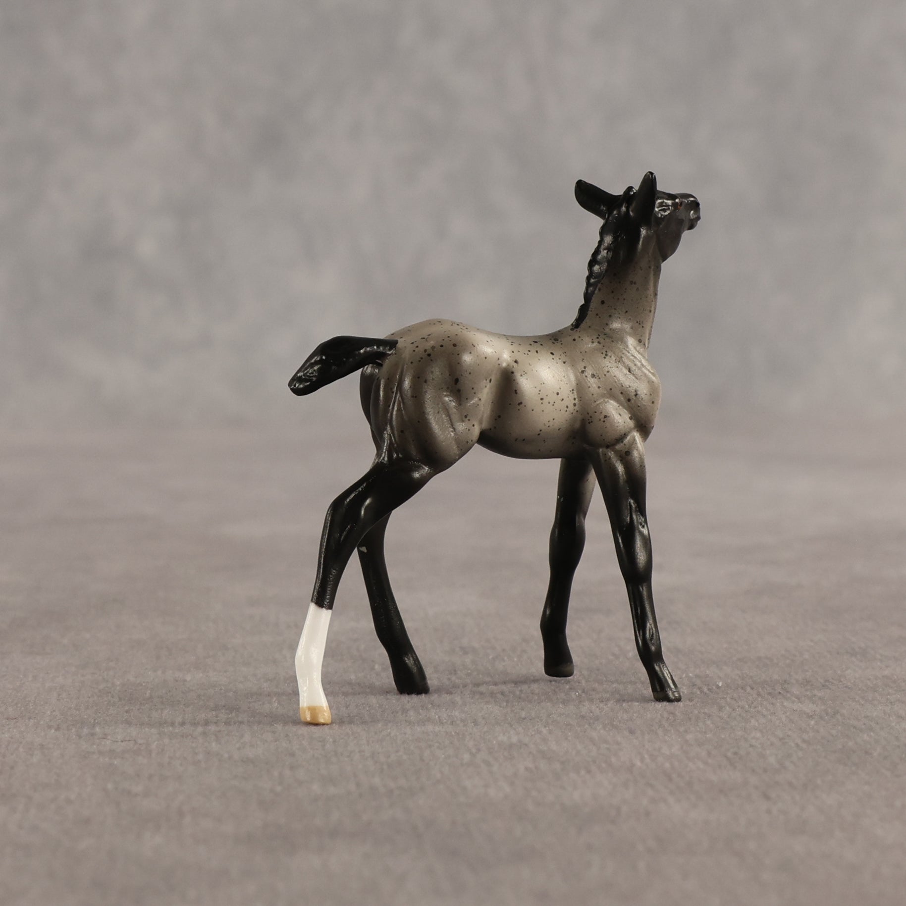 Sterling & Silver OOAK Chip FCM Stock Horse & Chip Foal by Anna Rieck SCD26
