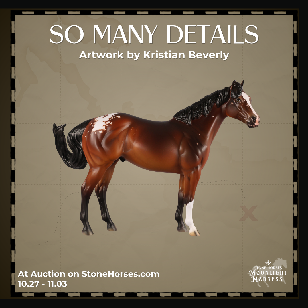 So Many Details OOAK FCM Ideal Stock Horse by Kristian Beverly MM26