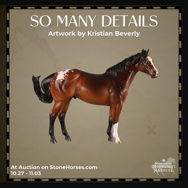 So Many Details OOAK FCM Ideal Stock Horse by Kristian Beverly MM26