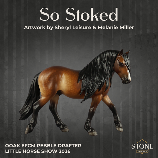 So Stoked OOAK FCM Pebble Drafter by Sheryl Leisure & Melanie Miller LHS26