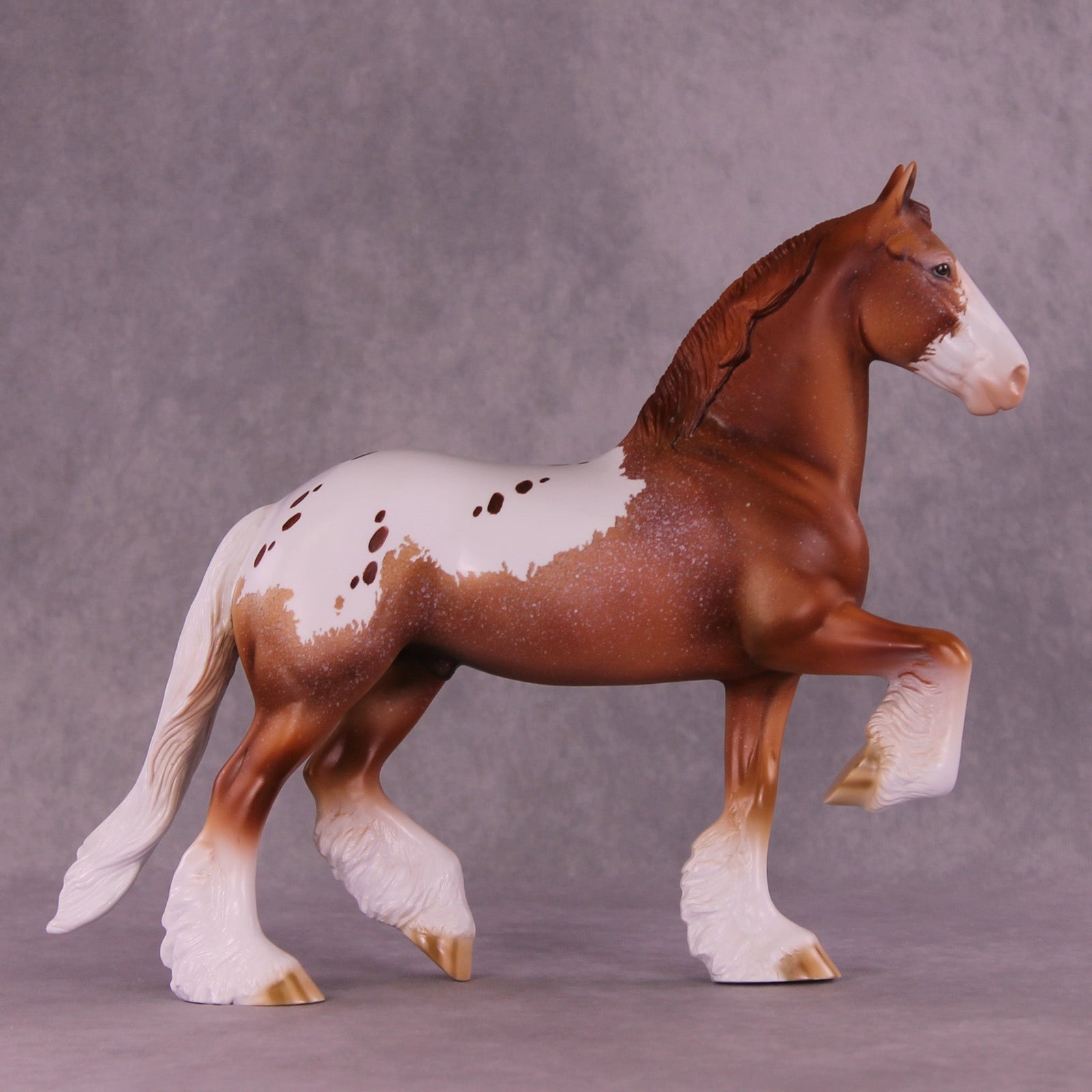 Speckle OOAK Trotting Drafter by Dawn Quick MM25 Group C