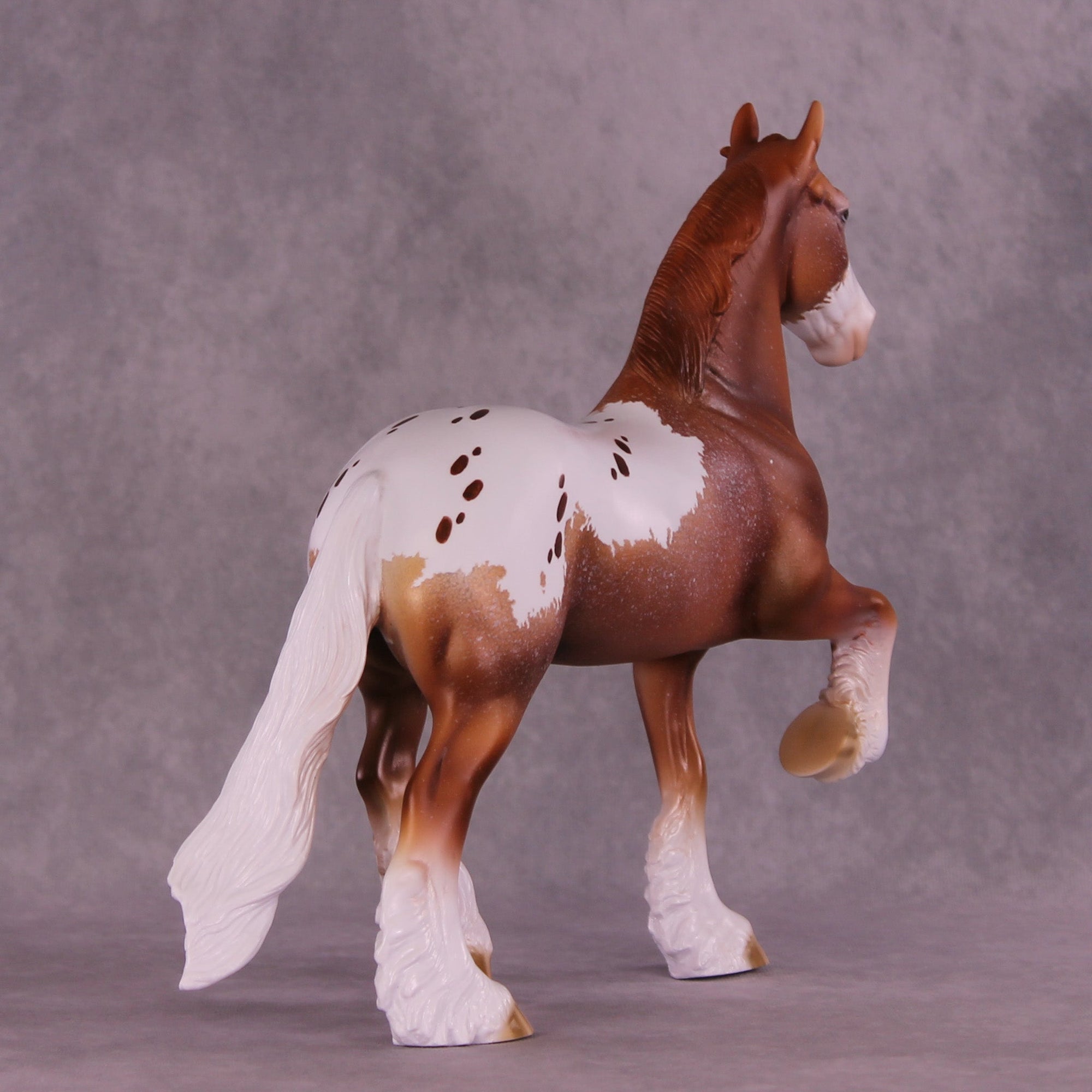 Speckle OOAK Trotting Drafter by Dawn Quick MM25 Group C