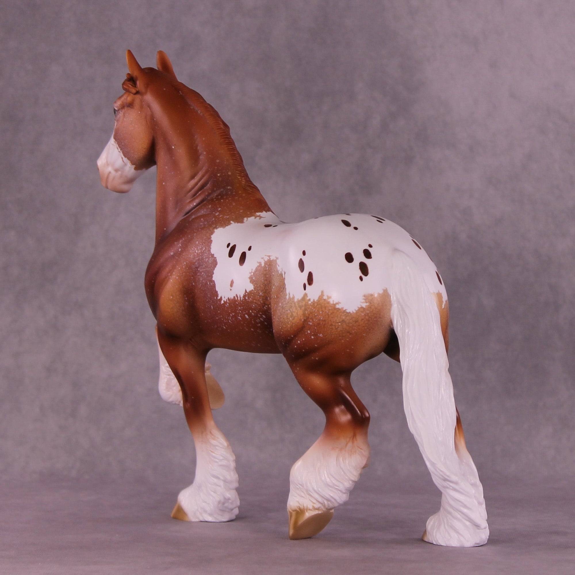 Speckle OOAK Trotting Drafter by Dawn Quick MM25 Group C