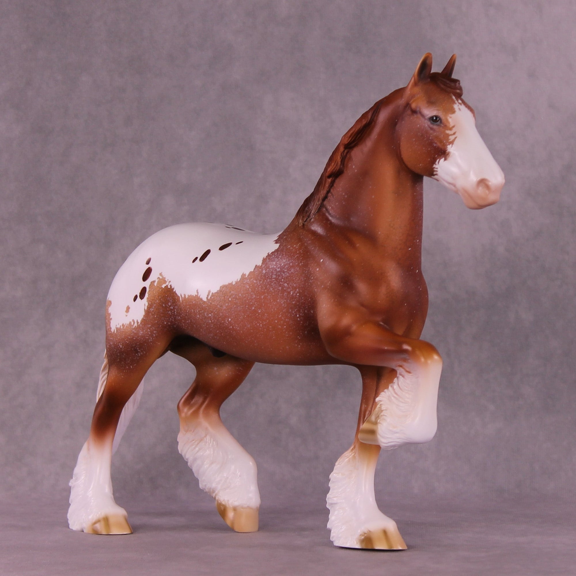 Speckle OOAK Trotting Drafter by Dawn Quick MM25 Group C