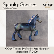 Spooky Scaries OOAK Trotting Drafter by Aimi Hettinger DDOOAKs26