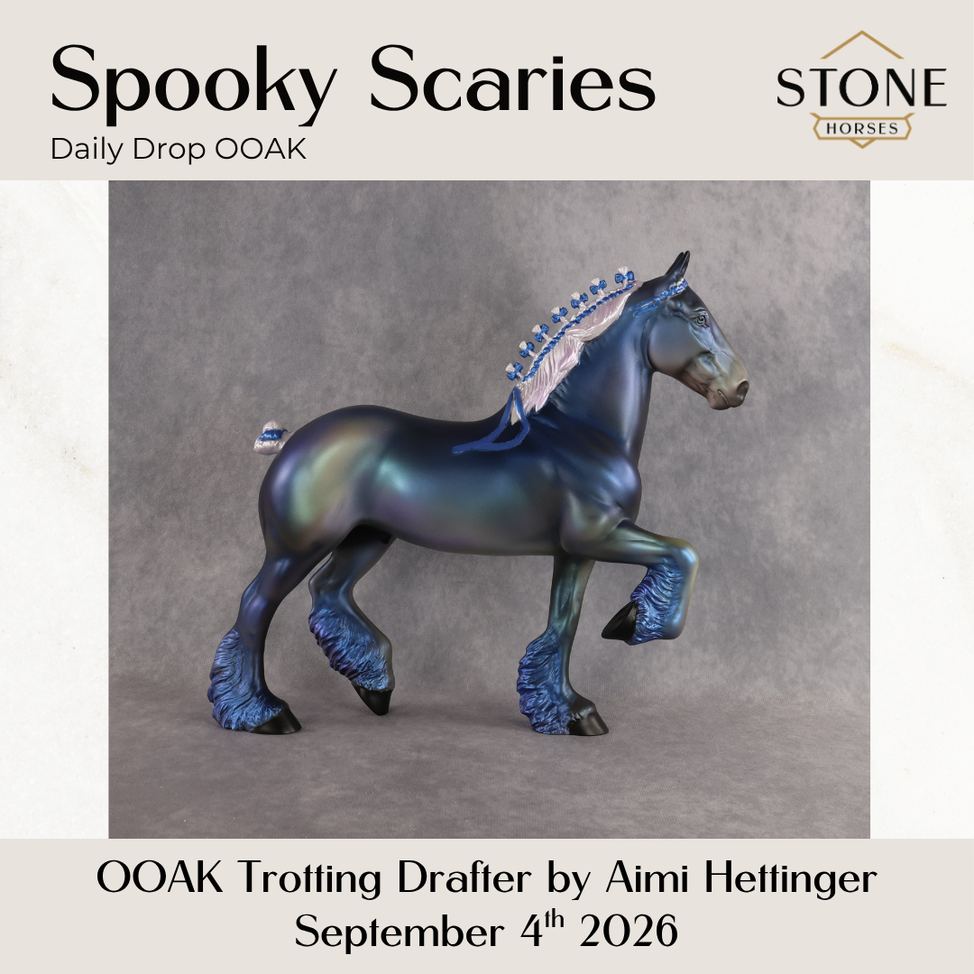 Spooky Scaries OOAK Trotting Drafter by Aimi Hettinger DDOOAKs26