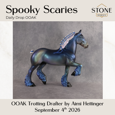 Spooky Scaries OOAK Trotting Drafter by Aimi Hettinger DDOOAKs26