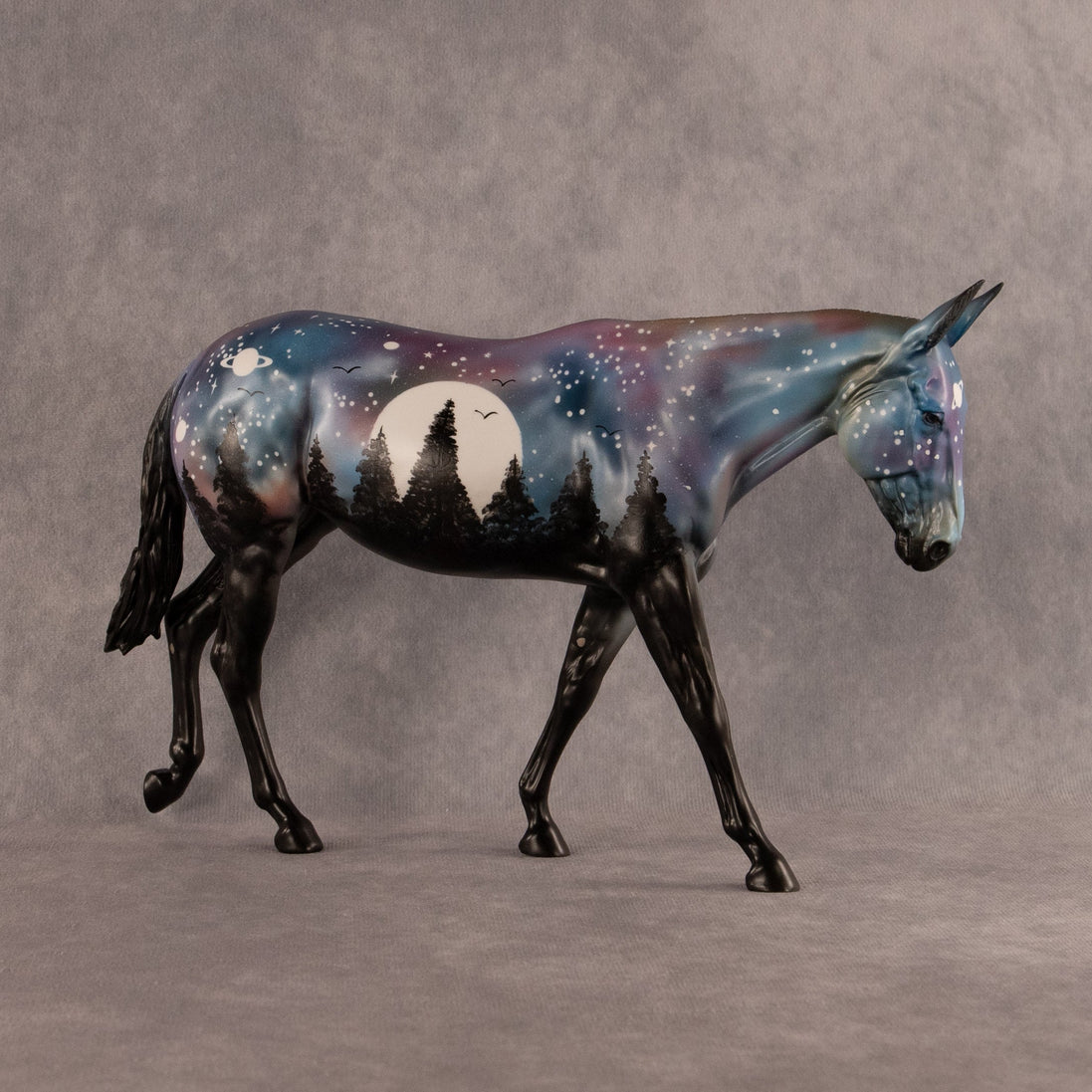Spooky Twilight OOAK Large Mule by Dawn Quick EQ26