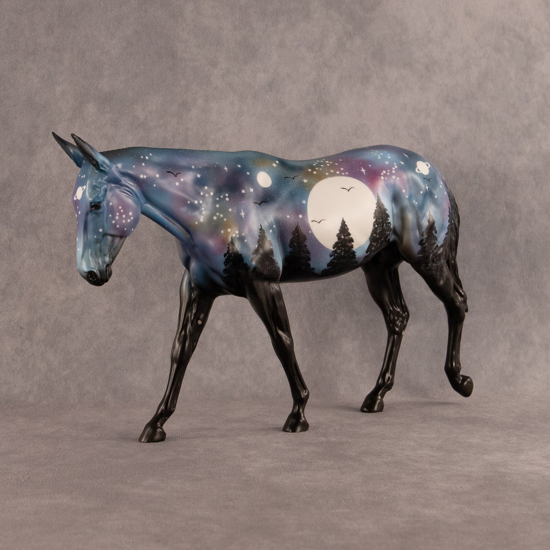 Spooky Twilight OOAK Large Mule by Dawn Quick EQ26