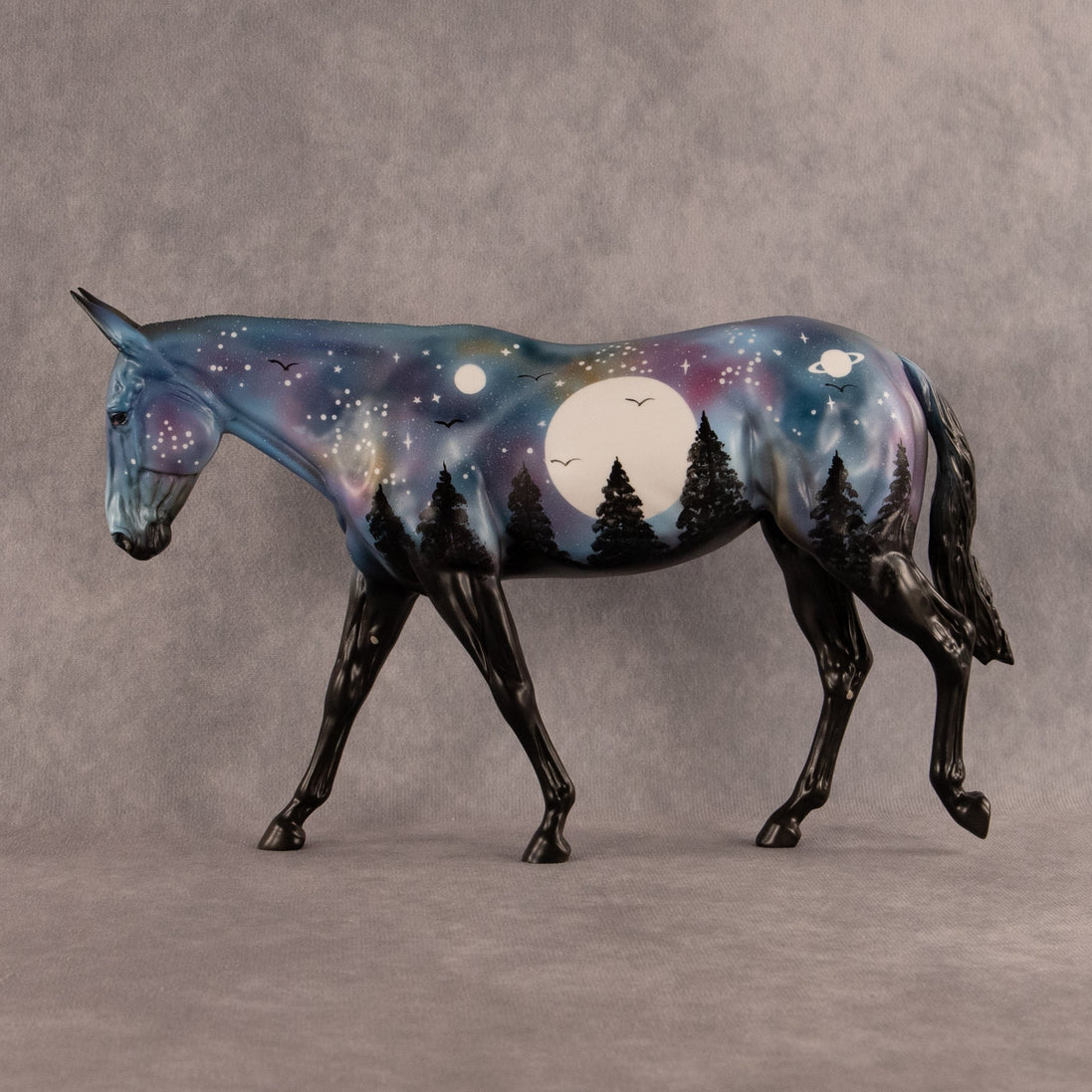 Spooky Twilight OOAK Large Mule by Dawn Quick EQ26
