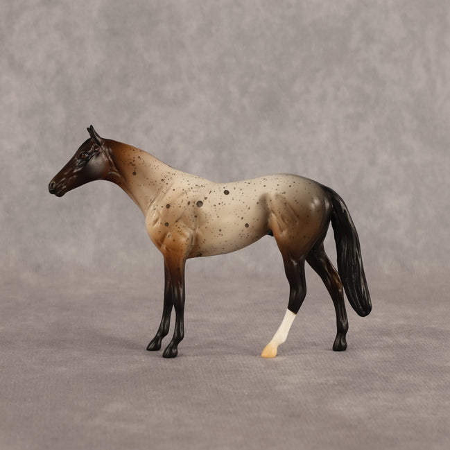 Spotted Shadow OOAK Chip Thoroughbred  by Alex Fortman EQ26