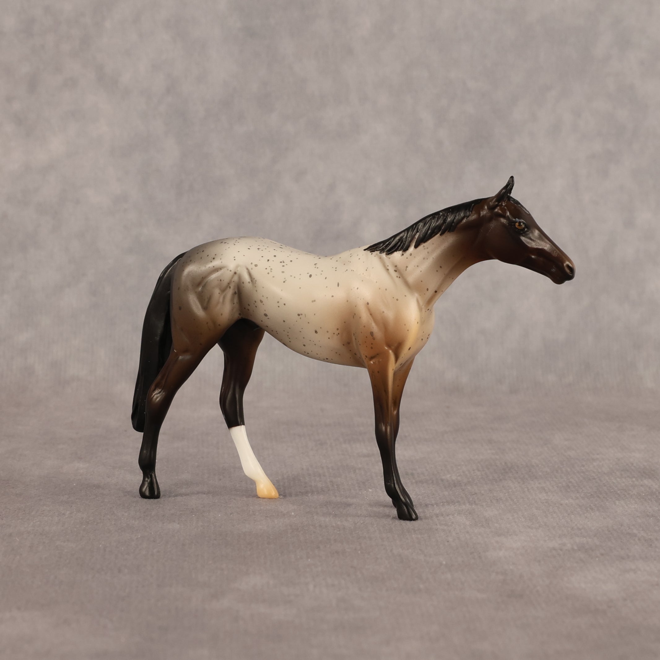 Spotted Shadow OOAK Chip Thoroughbred  by Alex Fortman EQ26